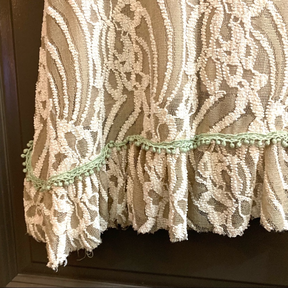 Adorn Tan Lace Ruffled Top - Picture 9 of 9